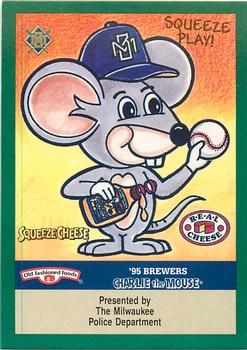 1995 Milwaukee Brewers Police #NNO Charlie the Mouse Ad Front