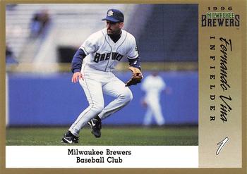 1996 Milwaukee Brewers Police #NNO Fernando Vina Front