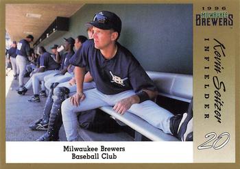 1996 Milwaukee Brewers Police #NNO Kevin Seitzer Front