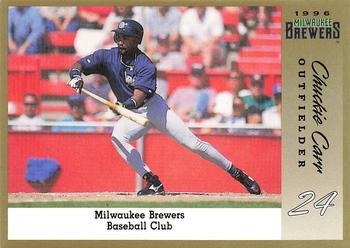 1996 Milwaukee Brewers Police #NNO Chuck Carr Front