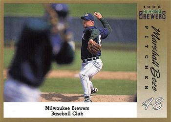 1996 Milwaukee Brewers Police #NNO Marshall Boze Front