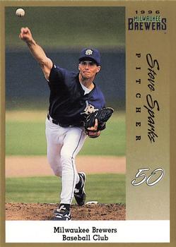 1996 Milwaukee Brewers Police #NNO Steve Sparks Front