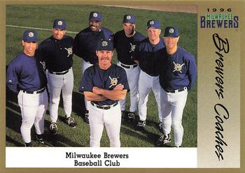 1996 Milwaukee Brewers Police #NNO Brewers Coaches Front
