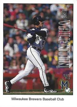 1997 Milwaukee Brewers Police #NNO Jose Valentin Front