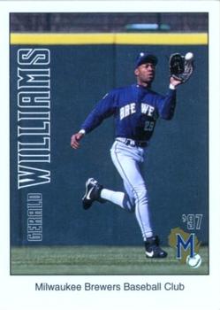 1997 Milwaukee Brewers Police #NNO Gerald Williams Front