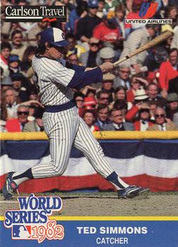 1992 Carlson Travel 1982 Milwaukee Brewers #23 Ted Simmons Front