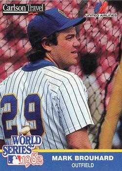1992 Carlson Travel 1982 Milwaukee Brewers #29 Mark Brouhard Front