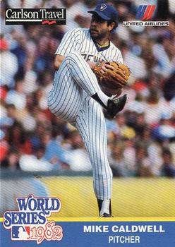 1992 Carlson Travel 1982 Milwaukee Brewers #48 Mike Caldwell Front