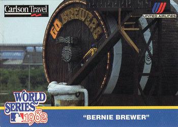 1992 Carlson Travel 1982 Milwaukee Brewers #NNO Bernie Brewer Front