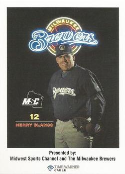 2000 Milwaukee Brewers Police #NNO Henry Blanco Front