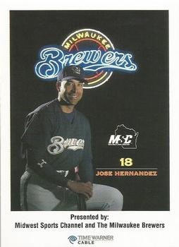 2000 Milwaukee Brewers Police #NNO Jose Hernandez Front