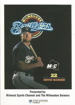 2000 Milwaukee Brewers Police #NNO Kevin Barker Front