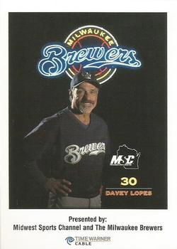 2000 Milwaukee Brewers Police #NNO Davey Lopes Front