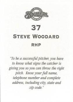 2000 Milwaukee Brewers Police #NNO Steve Woodard Back