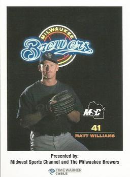 2000 Milwaukee Brewers Police #NNO Matt Williams Front