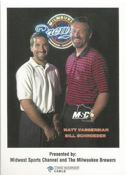 2000 Milwaukee Brewers Police #NNO Bill Schroeder / Matt Vasgersian Front