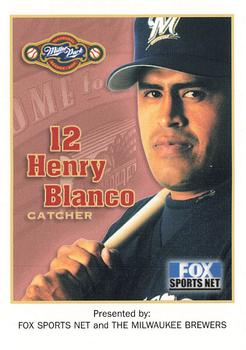 2001 Milwaukee Brewers Police #NNO Henry Blanco Front