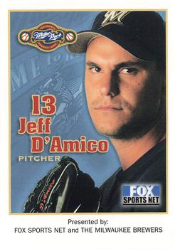 2001 Milwaukee Brewers Police #NNO Jeff D'Amico Front