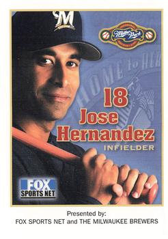 2001 Milwaukee Brewers Police #NNO Jose Hernandez Front