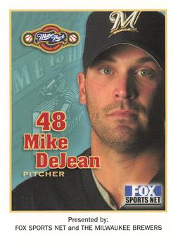 2001 Milwaukee Brewers Police #NNO Mike DeJean Front