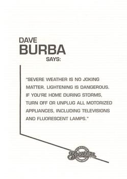 2004 Milwaukee Brewers Police #NNO Dave Burba Back