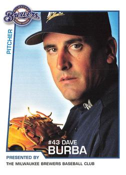 2004 Milwaukee Brewers Police #NNO Dave Burba Front