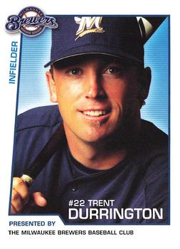 2004 Milwaukee Brewers Police #NNO Trent Durrington Front