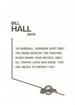 2004 Milwaukee Brewers Police #NNO Bill Hall Back