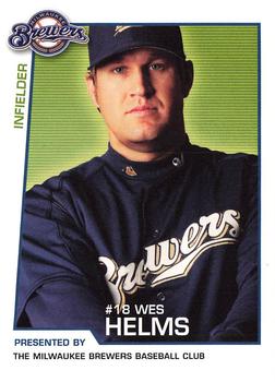 2004 Milwaukee Brewers Police #NNO Wes Helms Front