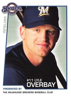 2004 Milwaukee Brewers Police #NNO Lyle Overbay Front