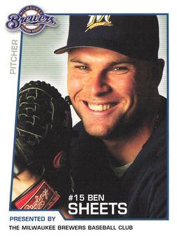 2004 Milwaukee Brewers Police #NNO Ben Sheets Front