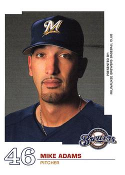 2005 Milwaukee Brewers Police #NNO Mike Adams Front