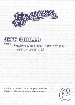 2005 Milwaukee Brewers Police #NNO Jeff Cirillo Back