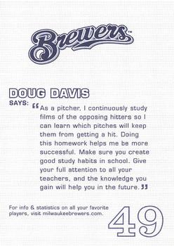 2005 Milwaukee Brewers Police #NNO Doug Davis Back