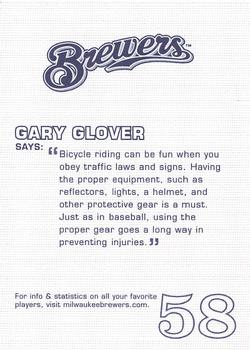 2005 Milwaukee Brewers Police #NNO Gary Glover Back