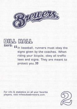 2005 Milwaukee Brewers Police #NNO Bill Hall Back