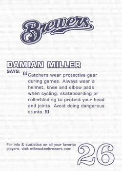 2005 Milwaukee Brewers Police #NNO Damian Miller Back