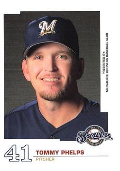 2005 Milwaukee Brewers Police #NNO Tommy Phelps Front