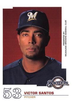 2005 Milwaukee Brewers Police #NNO Victor Santos Front
