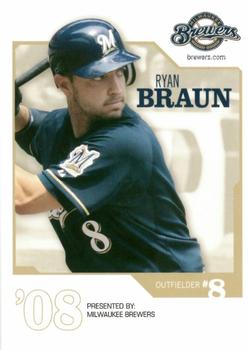 2008 Milwaukee Brewers Police #NNO Ryan Braun Front