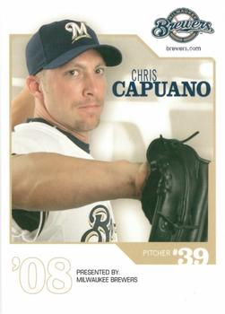 2008 Milwaukee Brewers Police #NNO Chris Capuano Front