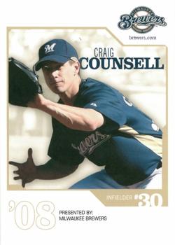 2008 Milwaukee Brewers Police #NNO Craig Counsell Front