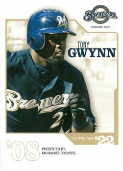 2008 Milwaukee Brewers Police #NNO Tony Gwynn Jr. Front