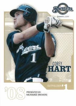 2008 Milwaukee Brewers Police #NNO Corey Hart Front