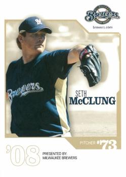 2008 Milwaukee Brewers Police #NNO Seth McClung Front