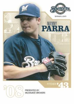 2008 Milwaukee Brewers Police #NNO Manny Parra Front
