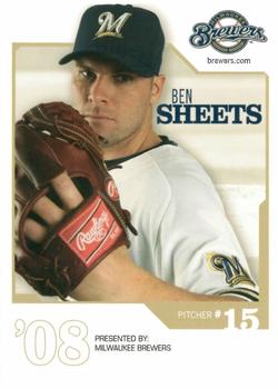 2008 Milwaukee Brewers Police #NNO Ben Sheets Front