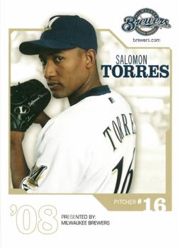 2008 Milwaukee Brewers Police #NNO Salomon Torres Front