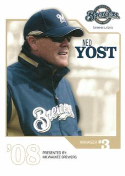2008 Milwaukee Brewers Police #NNO Ned Yost Front