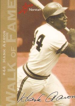 2001 Norstan Milwaukee Brewers Walk of Fame #NNO Hank Aaron Front